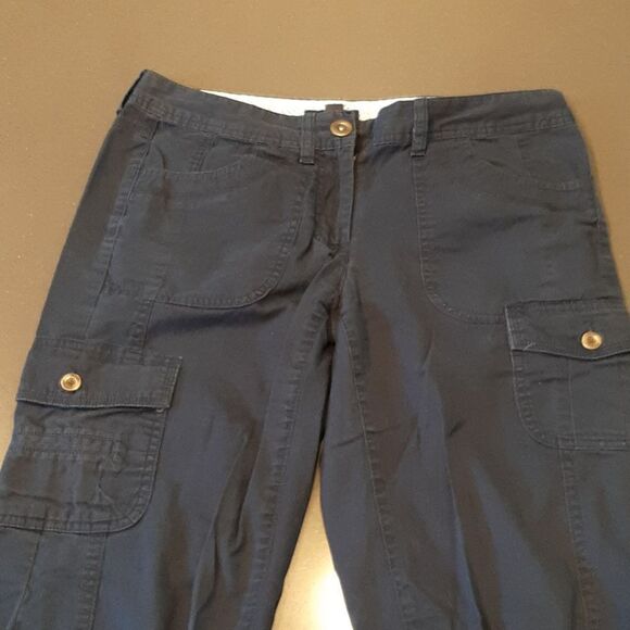 Tommy Hilfiger Navy Cargo Capri Pants - Picture 2 of 9